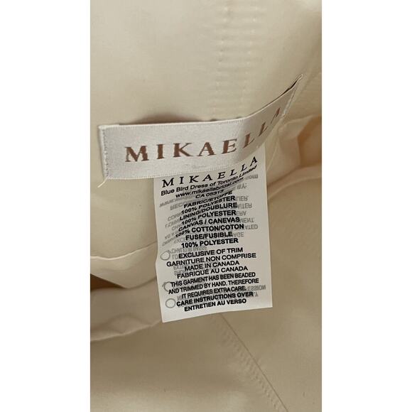 Mikaella Bridal Wedding Dress Cream/Pearl Color Size 8 Style #2267 NWT $2000 - Picture 13 of 16